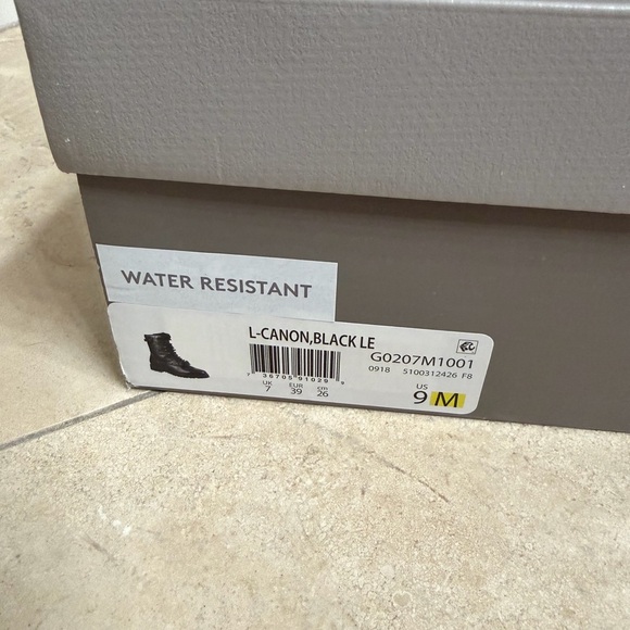 Franco Sarto Black Fur Trim Combat Boots - Picture 5 of 5